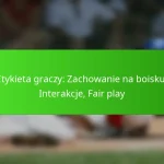 Etykieta graczy: Zachowanie na boisku, Interakcje, Fair play