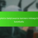 Etykieta świętowania kamieni milowych w baseballu