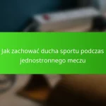 Jak zachować ducha sportu podczas jednostronnego meczu