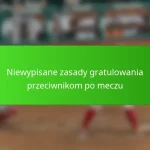 Niewypisane zasady gratulowania przeciwnikom po meczu