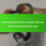 Niewypowiedziane zasady etykiety kibicowania podczas gier