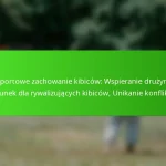 Sportowe zachowanie kibiców: Wspieranie drużyn, Szacunek dla rywalizujących kibiców, Unikanie konfliktów