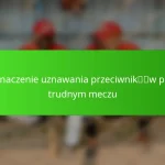 Znaczenie uznawania przeciwników po trudnym meczu